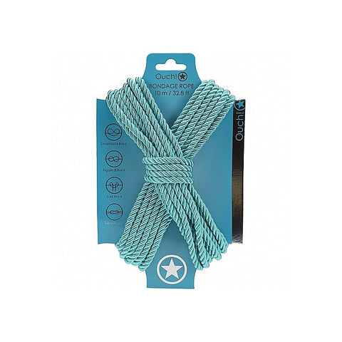 OUCH! Silky Smooth Nylon Bondage Rope 10m by Shots Toys