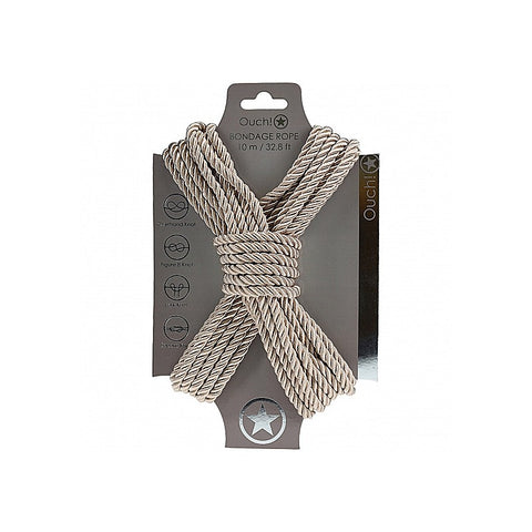 OUCH! Silky Smooth Nylon Bondage Rope 10m by Shots Toys