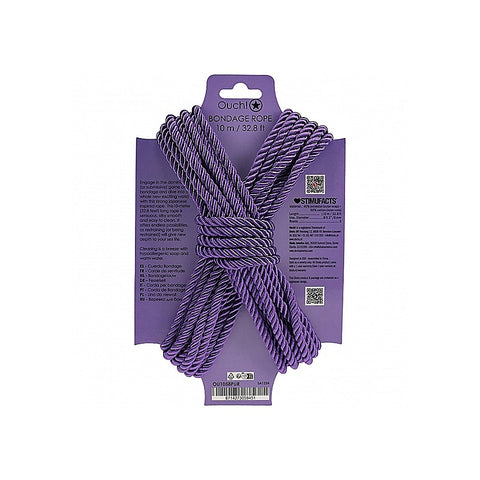 OUCH! Silky Smooth Nylon Bondage Rope 10m by Shots Toys