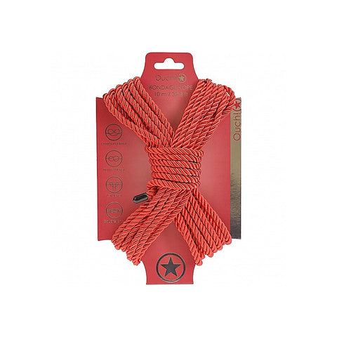 OUCH! Silky Smooth Nylon Bondage Rope 10m by Shots Toys