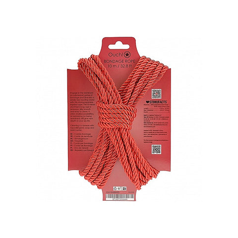 OUCH! Silky Smooth Nylon Bondage Rope 10m by Shots Toys