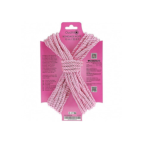 OUCH! Silky Smooth Nylon Bondage Rope 10m by Shots Toys