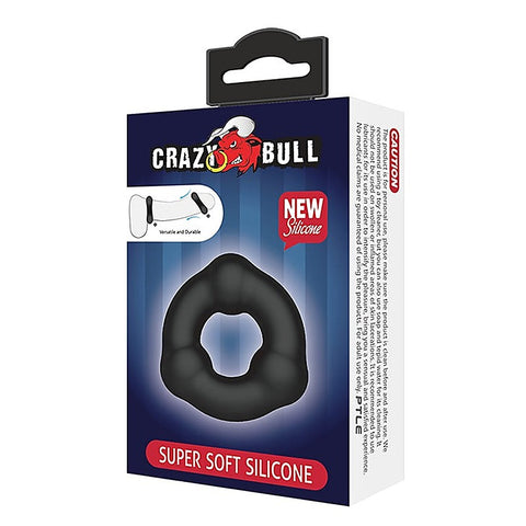 Super Soft Silicone Beaded Cock Ring by CRAZY BULL