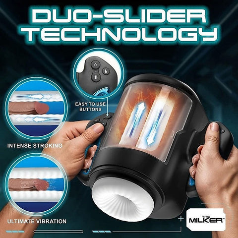 Cyber Milker Stroking & Vibrating Masturbator by XR Brands