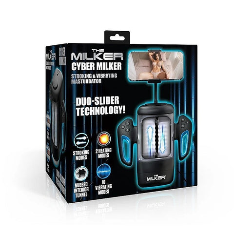 Cyber Milker Stroking & Vibrating Masturbator by XR Brands