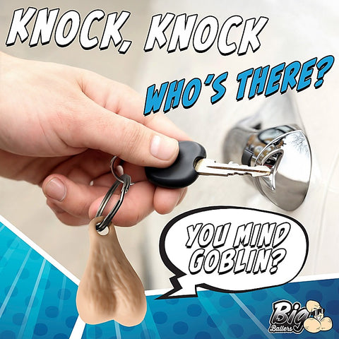 Big Ballers Nuts Novelty Keychain by XR Brands