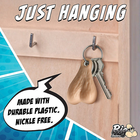 Big Ballers Nuts Novelty Keychain by XR Brands