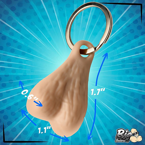 Big Ballers Nuts Novelty Keychain by XR Brands
