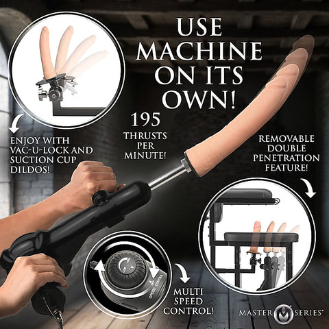 Master Series Enforcer Chair with Sex Machine by XR Brands