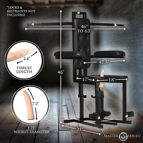 Master Series Enforcer Chair with Sex Machine by XR Brands