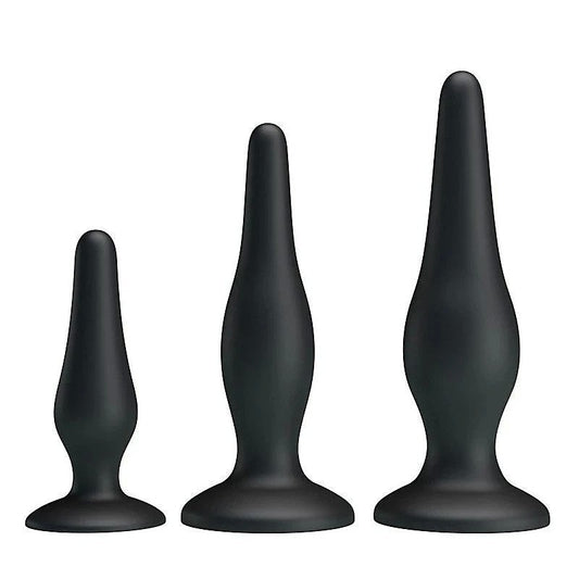 JERRY 3 Sizes Silicone Butt Plug Set by Party Up