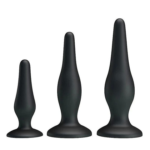 JERRY 3 Sizes Silicone Butt Plug Set by Party Up