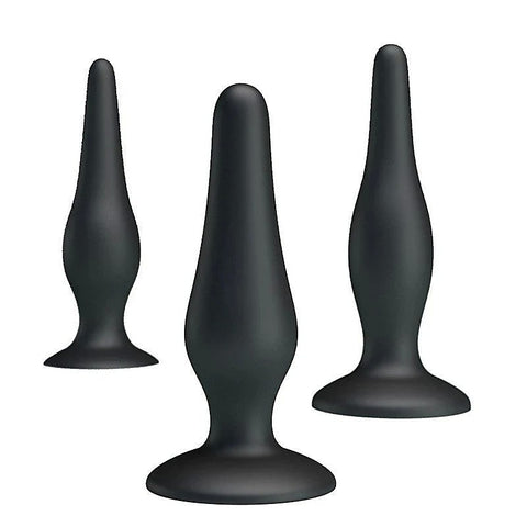 JERRY 3 Sizes Silicone Butt Plug Set by Party Up