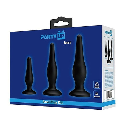 JERRY 3 Sizes Silicone Butt Plug Set by Party Up