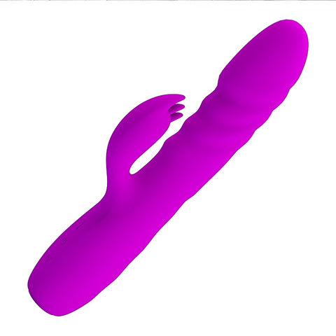 BOB Rechargeable Thrusting Rabbit Vibrator by Party Up