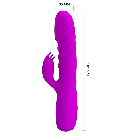 BOB Rechargeable Thrusting Rabbit Vibrator by Party Up