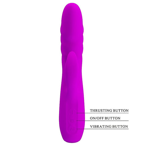 BOB Rechargeable Thrusting Rabbit Vibrator by Party Up