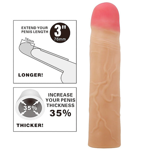PHILIP 3 Inch Penis Extender Sleeve by Party Up