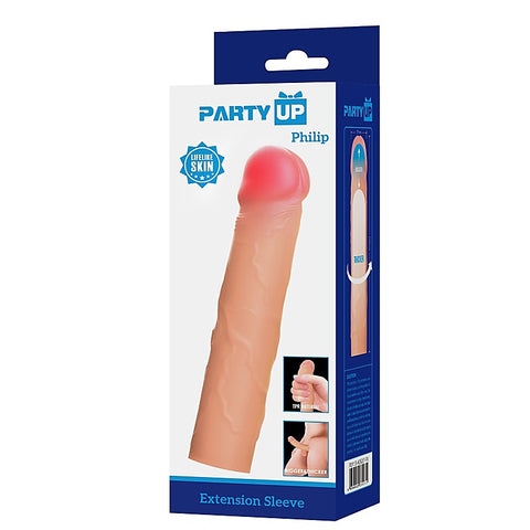 PHILIP 3 Inch Penis Extender Sleeve by Party Up