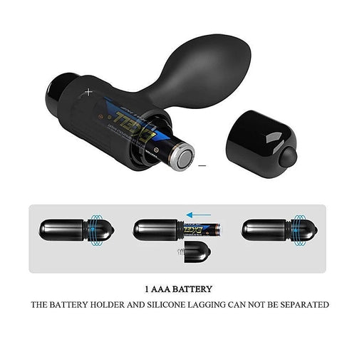 KEN Silicone Vibrating Butt Plug by Party Up