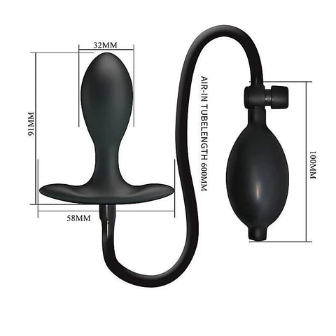 KEVIN Silicone Inflatable Butt Plug by Party Up