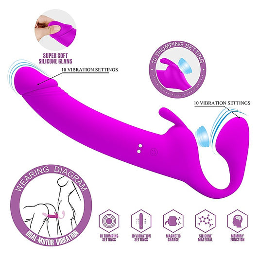 Oliver Rechargeable Strapless Strap-On by Party Up