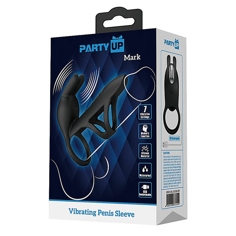 MARK USB Rechargeable Vibrating Cock Sleeve by Party Up