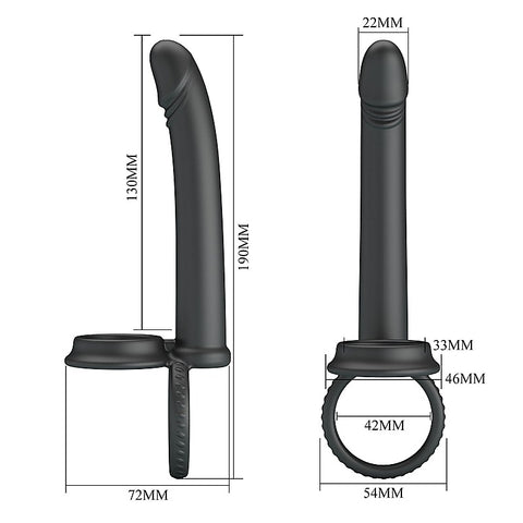 MARTIN Cock & Ball Rings with Double Penetrator by Party Up