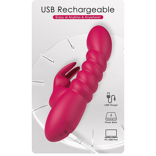 BRYNLYN USB Rechargeable Rabbit Vibrator by Party Up