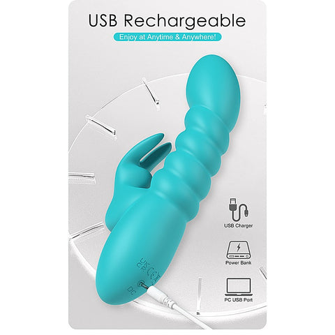 BRYNLYN USB Rechargeable Rabbit Vibrator by Party Up