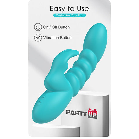BRYNLYN USB Rechargeable Rabbit Vibrator by Party Up