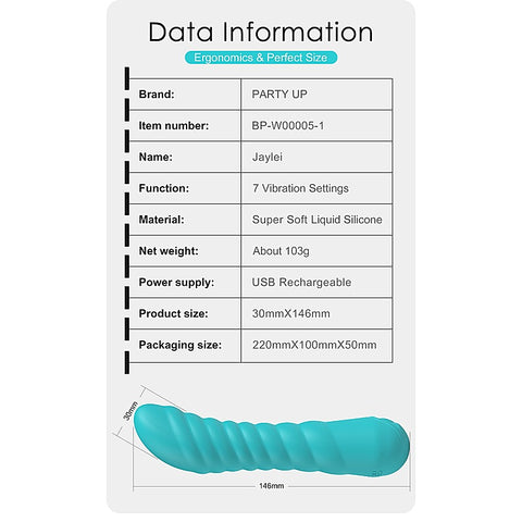 JAYLEI USB Rechargeable G-Spot Vibrator by Party Up