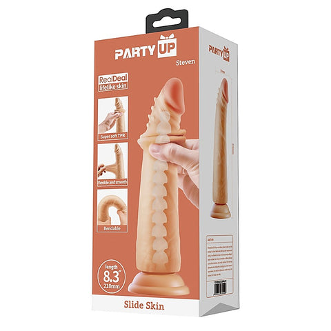 STEVEN Slide Skin Flexible Realistic Dong by Party Up