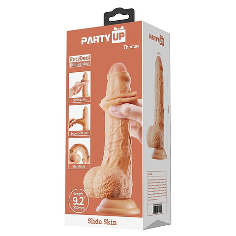 THOMAS Slide Skin Flexible Dildo by Party Up