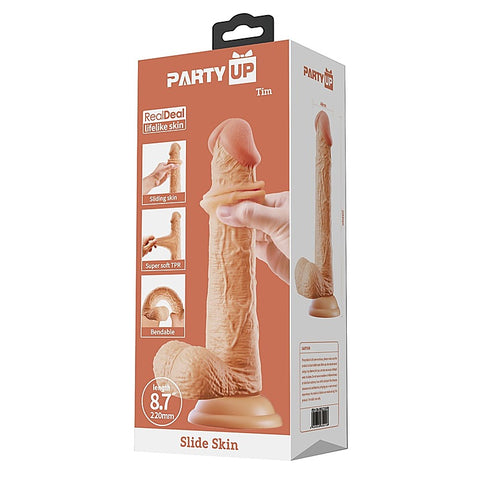 TIM Slide Skin Flexible Realistic Dong by Party Up