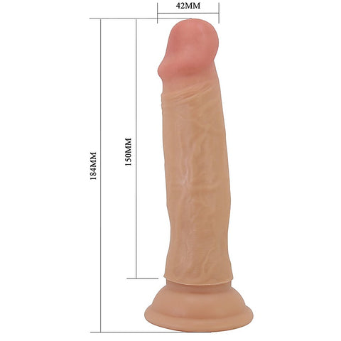 TOM Slide Skin Suction Cup Flexible Dildo by Party Up