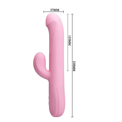 DEAN Wavy Rechargeable Rotating Rabbit Vibrator by Party Up