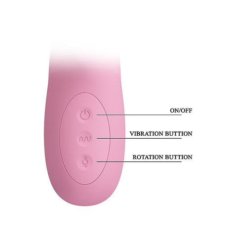 DEAN Wavy Rechargeable Rotating Rabbit Vibrator by Party Up