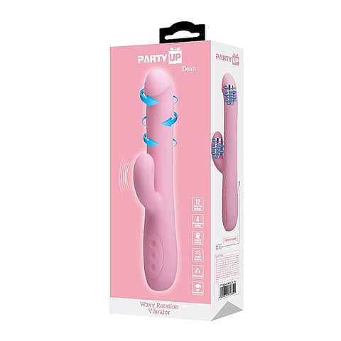 DEAN Wavy Rechargeable Rotating Rabbit Vibrator by Party Up