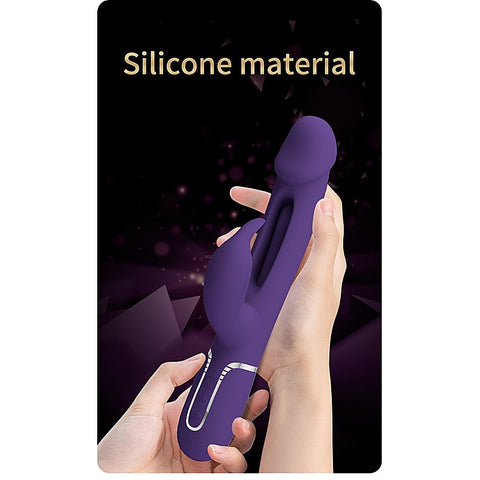DAVID Swinging Rechargeable Rabbit Vibrator by Party Up