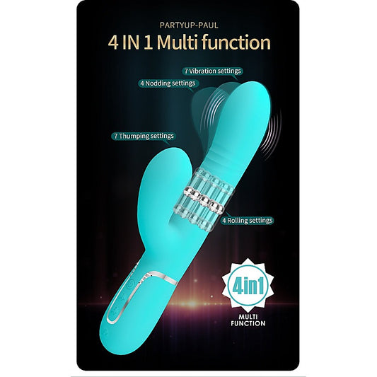 PAUL Rolling Beads Thrusting Rabbit Vibrator by Party Up