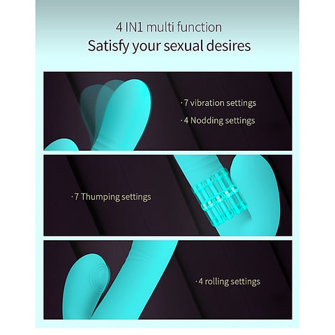 PAUL Rolling Beads Thrusting Rabbit Vibrator by Party Up
