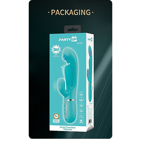 ANDY Multi Function Rabbit Vibrator by Party Up