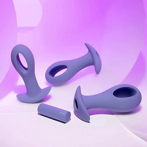 HOLE PUNCH Butt Plugs with Bullet Vibrator by Evolved