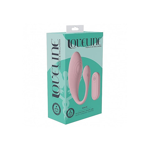 LOVELINE Wave C-Shaped Vibrator by Shots Toys