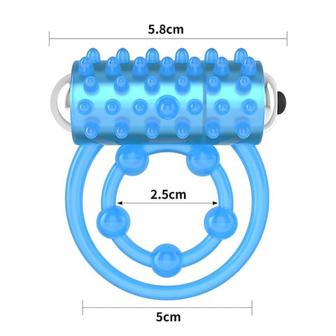 Lumino Play Vibrating Penis & Balls Cock Ring by Lovetoy