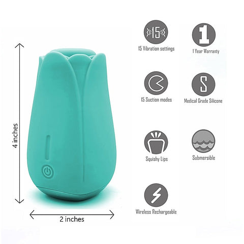 Tulip Pro Wireless Charging Clitoral Stimulator by Maia Toys