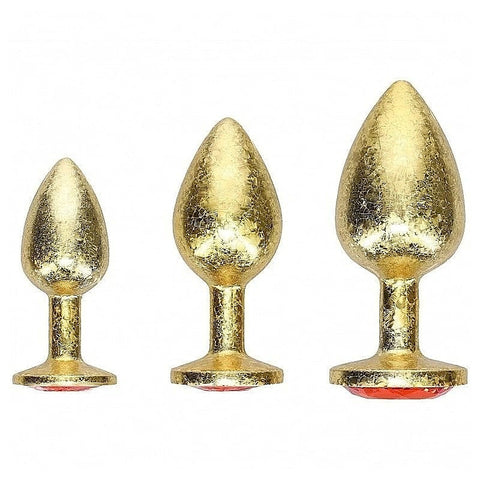 Milan Collection Metallic Butt Plugs by Shots Toys