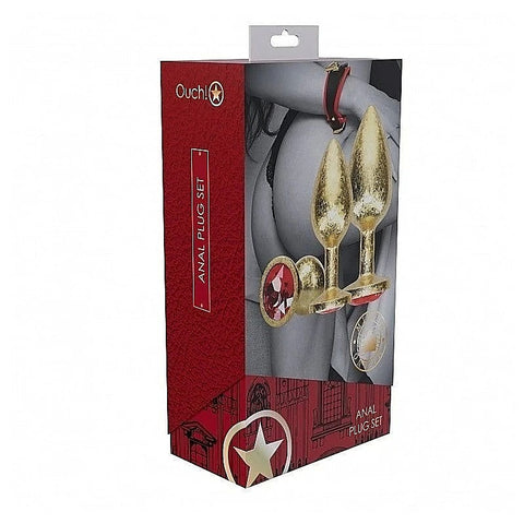 Milan Collection Metallic Butt Plugs by Shots Toys