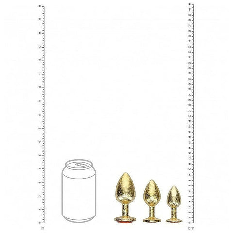 Milan Collection Metallic Butt Plugs by Shots Toys